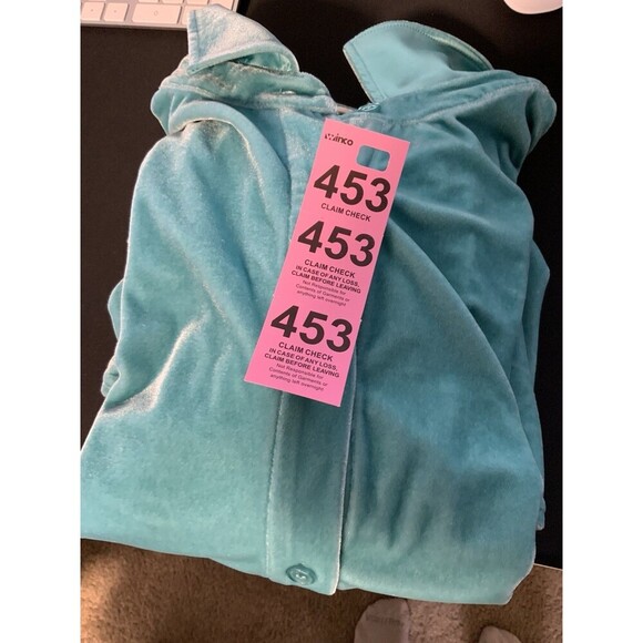 Soft Surroundings Women’s XL Velvet Boyfriend Button Down Blue Long Tunic Top - Picture 8 of 10